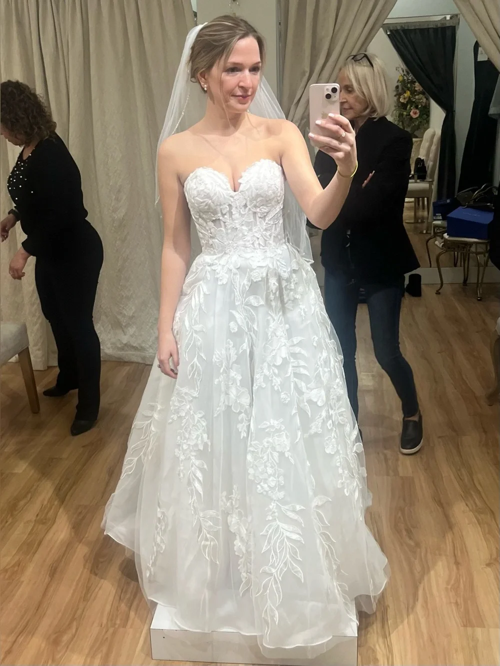 Beaded Bridal Veil 30” New - Picture 6 of 6